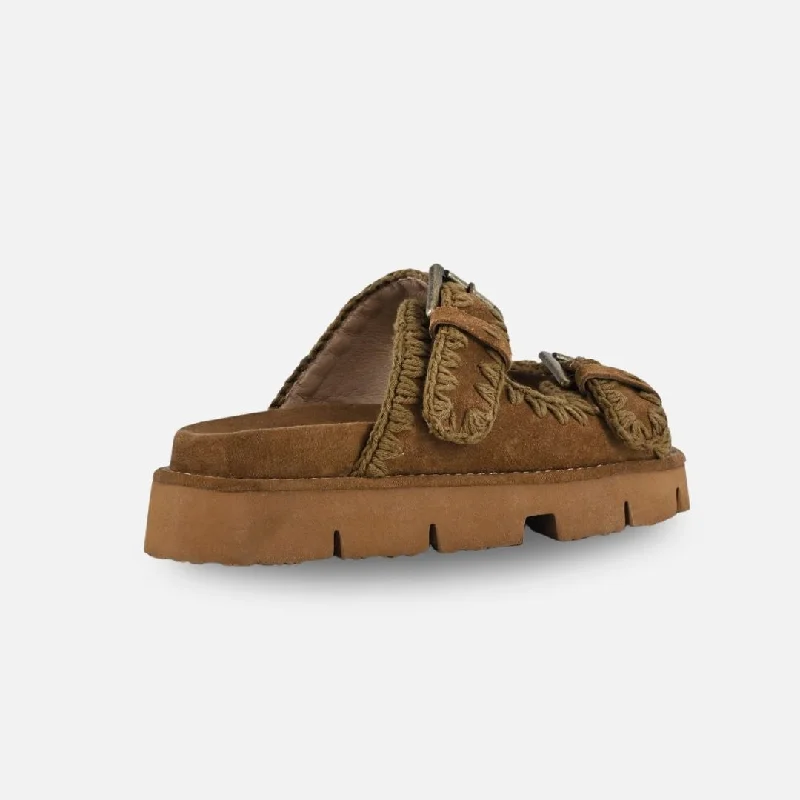 Mou Bio Sandal Two Bukless All Monochrome Nut Brown