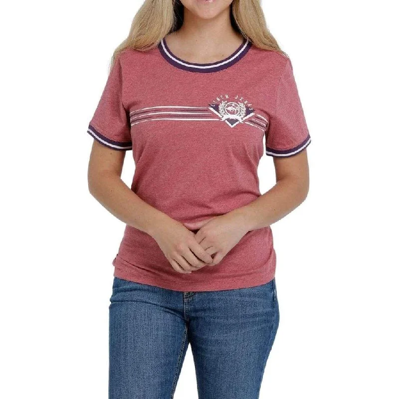 MSK7890001RED Cinch Women's Logo Tee Red