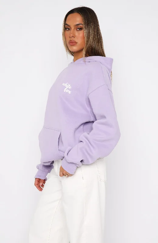 Not In The Mood Oversized Hoodie Lilac