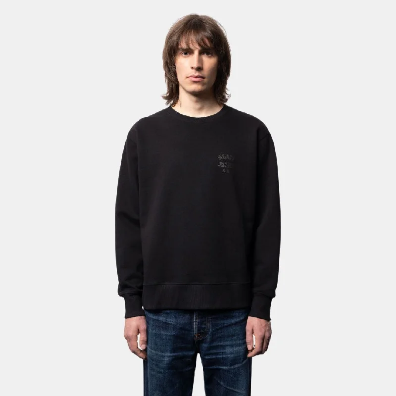 Nudie Jeans Co Frasse Logo Sweatshirt Black