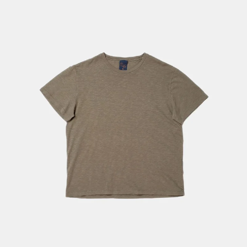 Nudie Jeans Co Roffe Slub T-Shirt Pale Olive