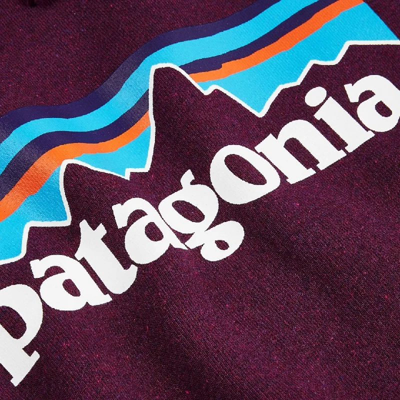 Patagonia Line Logo Ridge Stripe Uprisal Hoody Night Plum