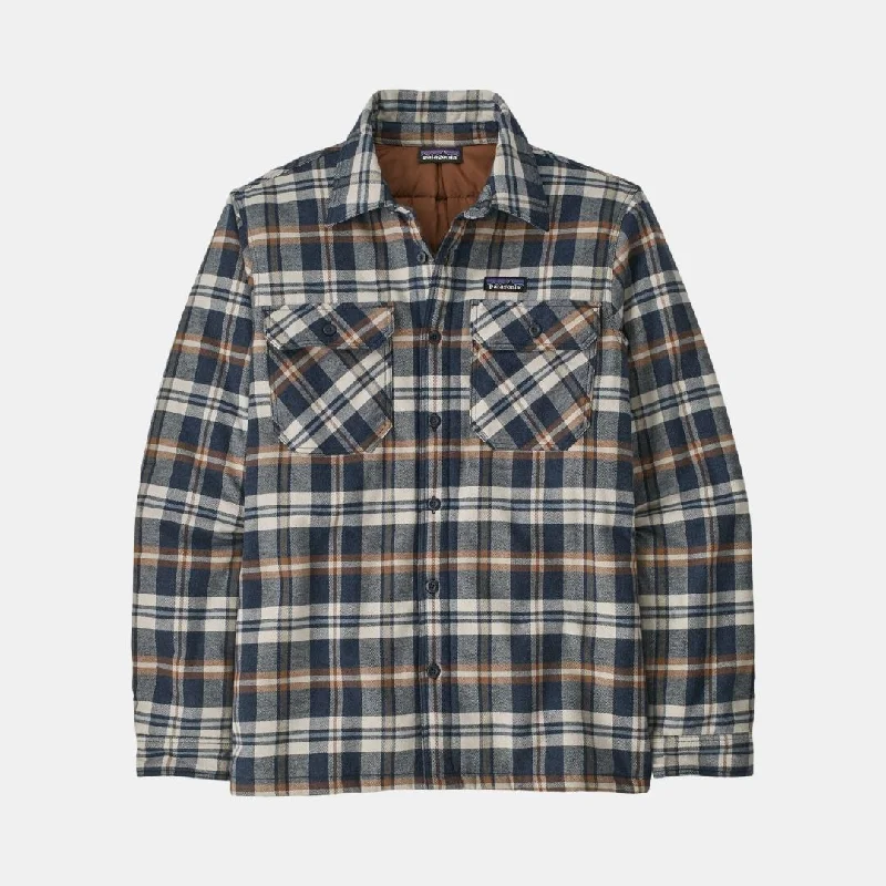 Patagonia Men's Insulated Organic Cotton Fjord Flannel Shirt Navy