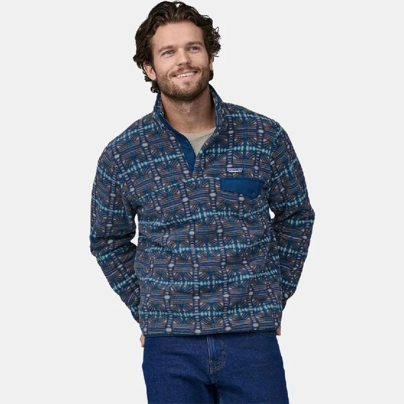 Patagonia Men's Lightweight Synchilla Snap-T Fleece Pullover Snow Beam: Dark Natural