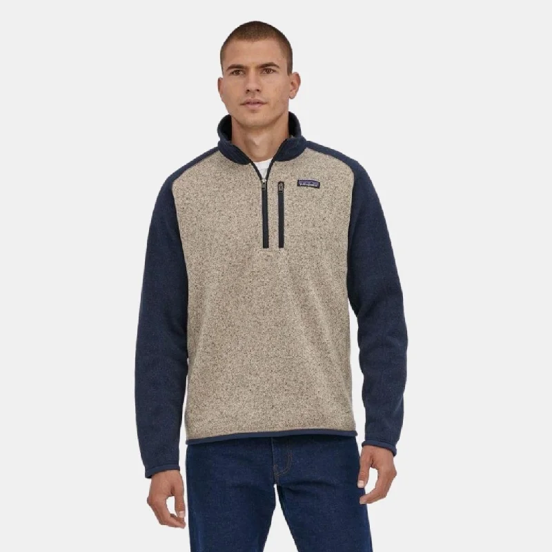 Patagonia Men's Better Sweater 1/4 Zip Fleece Oar Tan