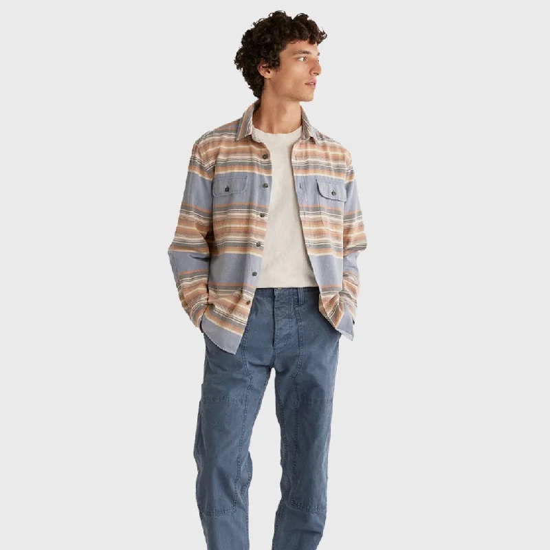 Pendleton Beach Shack Shirt Soft Indigo Stripe