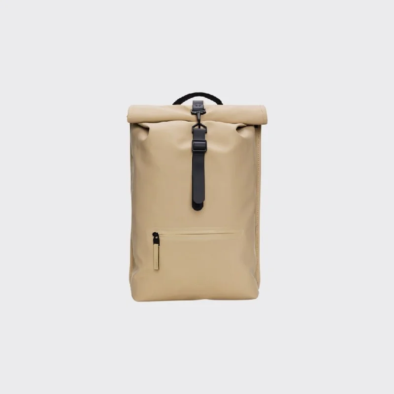 Rains Rolltop Rucksack Backpack Sand