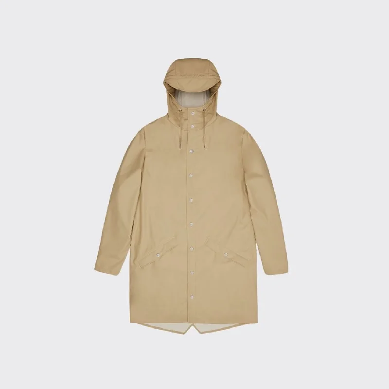 Rains Long Jacket Sand