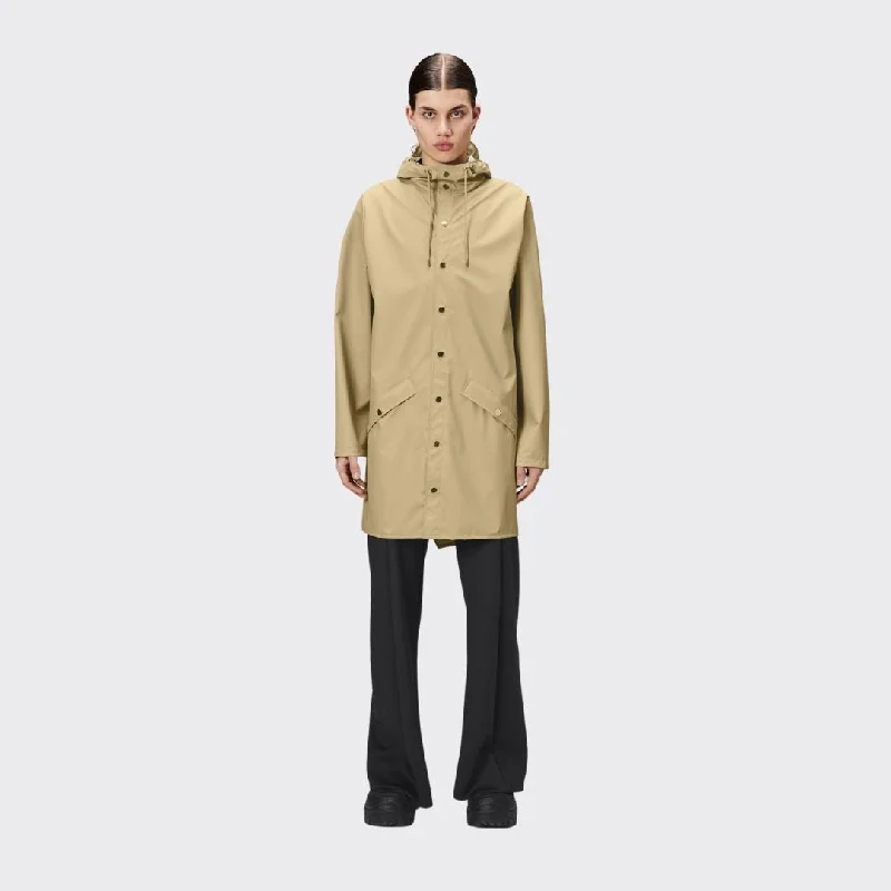 Rains Long Jacket Sand