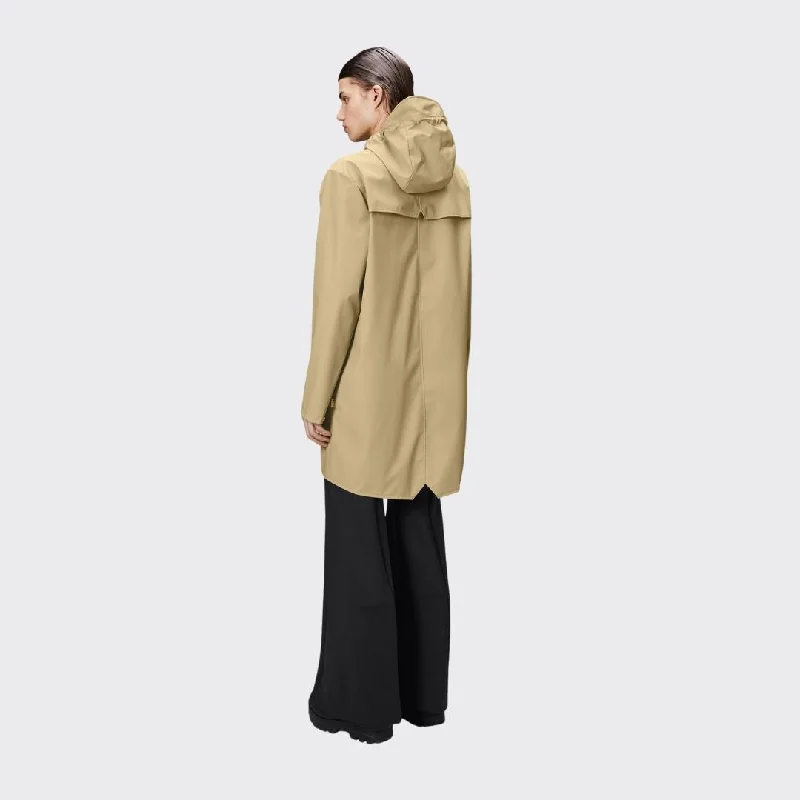 Rains Long Jacket Sand