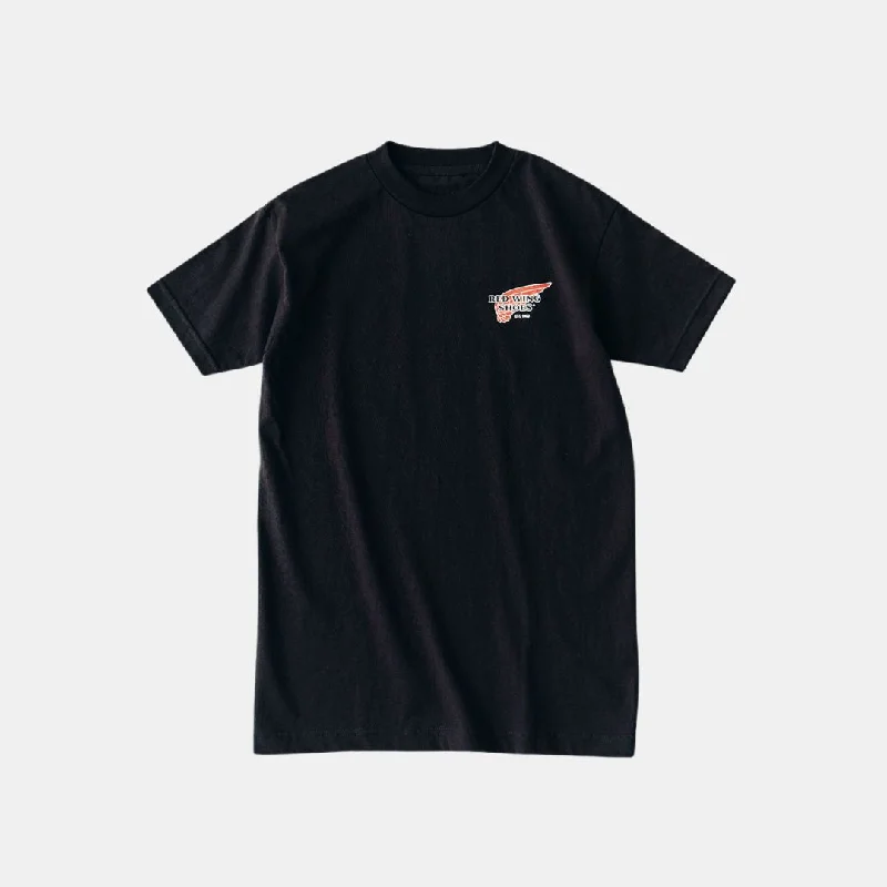 Red Wing Shoes T-Shirt 97611 Logo Black