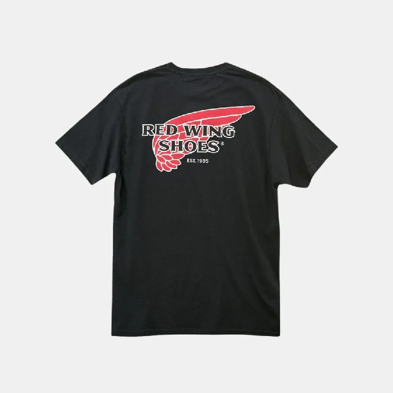 Red Wing Shoes T-Shirt 97611 Logo Black