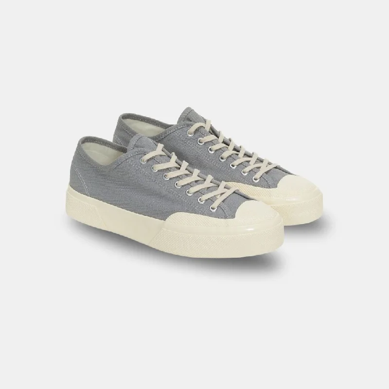 Superga Men's 2432 Works Low Cut Denim Yarm Dyed Grey Off White