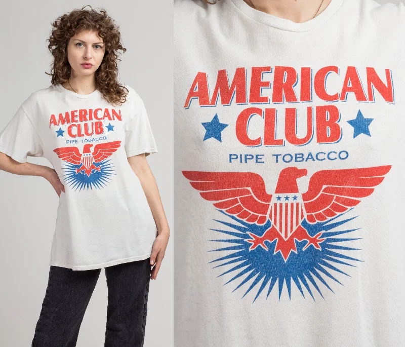 Vintage American Club Pipe Tobacco T Shirt - Large