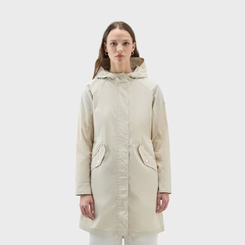 Woolrich Long Summer Parka Women's Light Oak