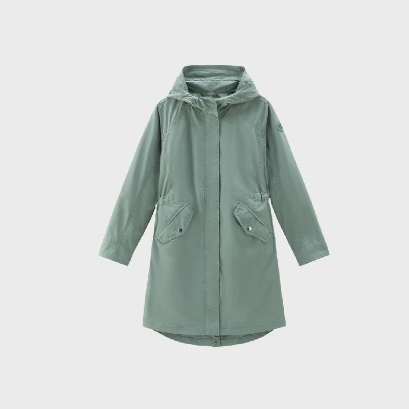 Woolrich Long Summer Parka Women's Sage