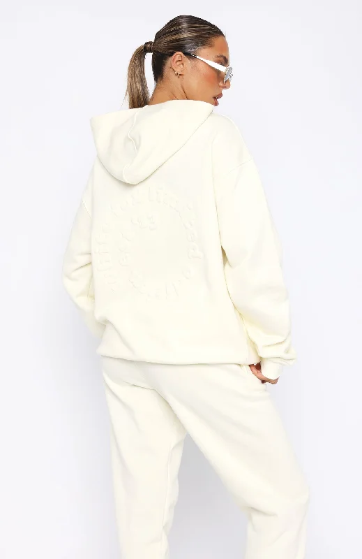 Work Through It Oversized Hoodie Cream