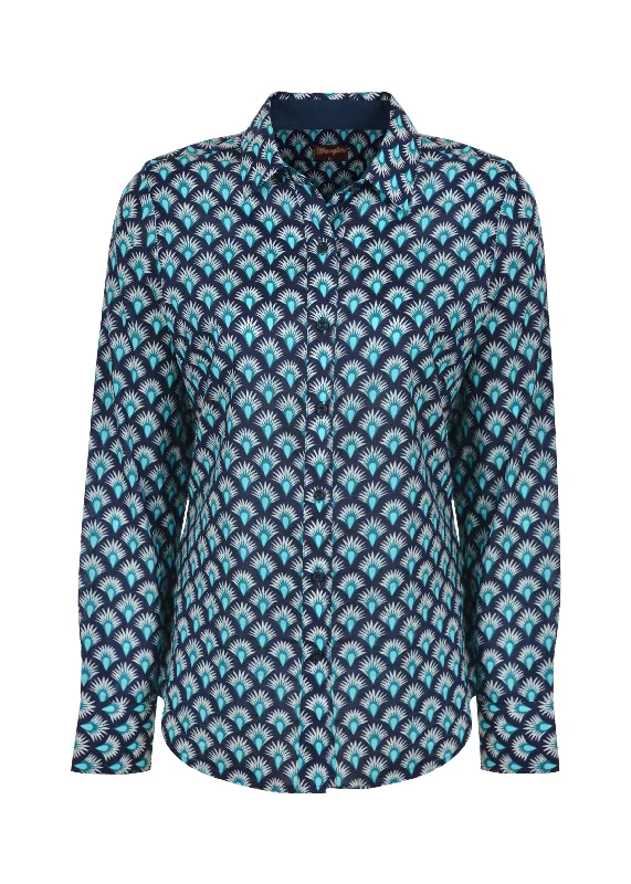 X0S2126558 Wrangler Women's Jade Print Long Sleeve Shirt