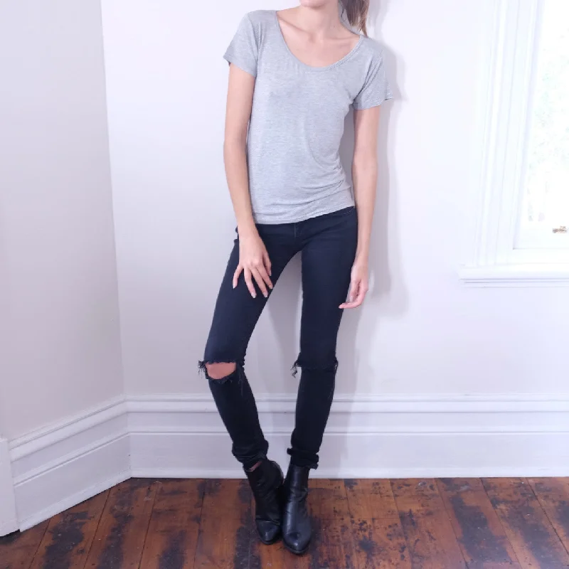 Basic V Neck Soft Tee