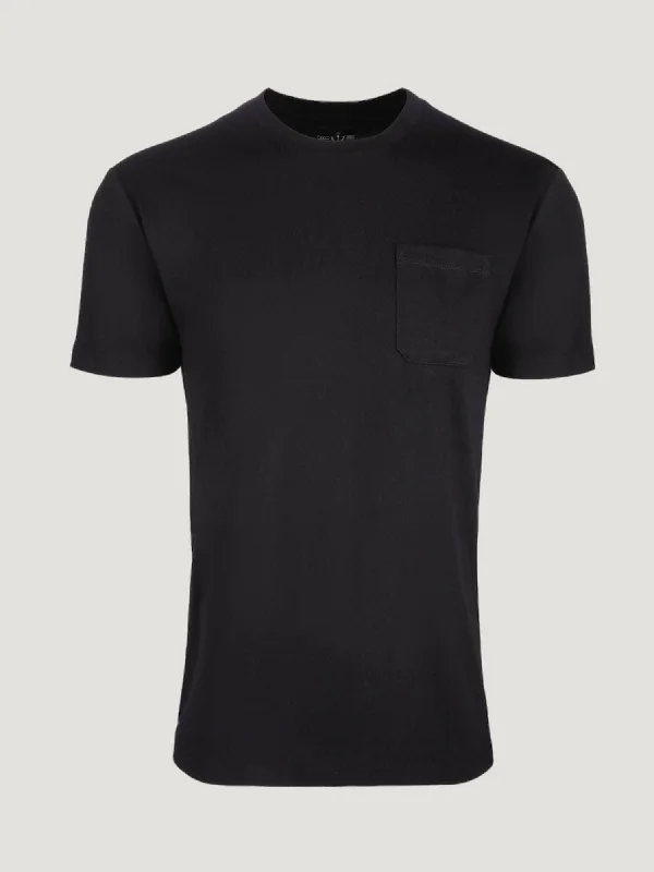 Black Pocket Tee