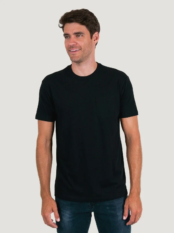 Black Pocket Tee