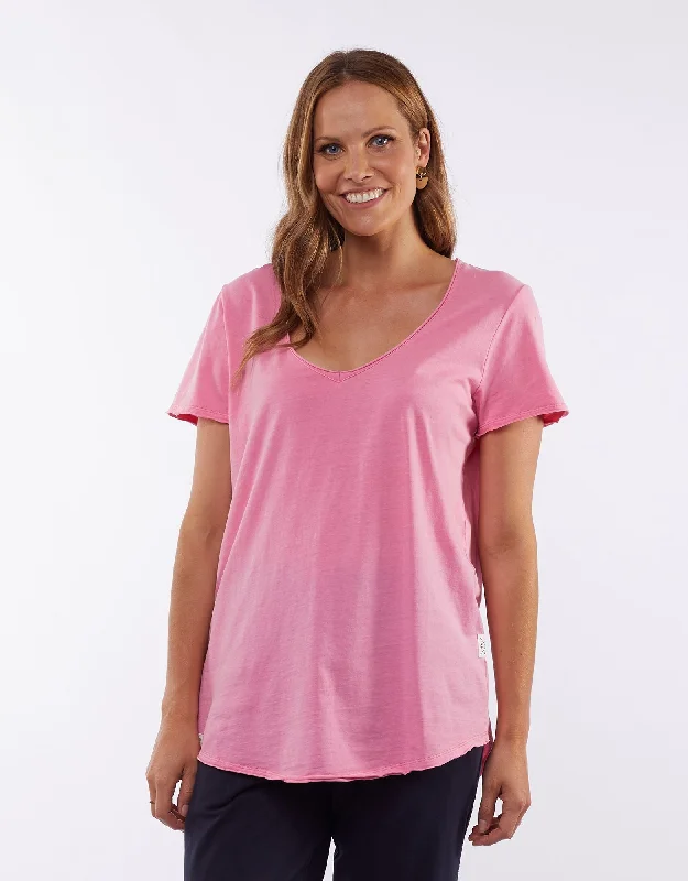 Fundamental Vee Tee - Bubblegum Pink - Elm Lifestyle