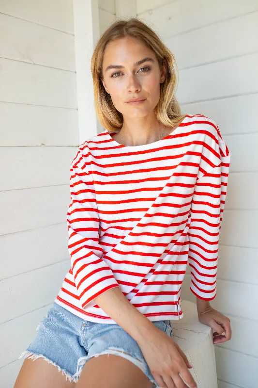 Long Sleeve Mariner - Red/White