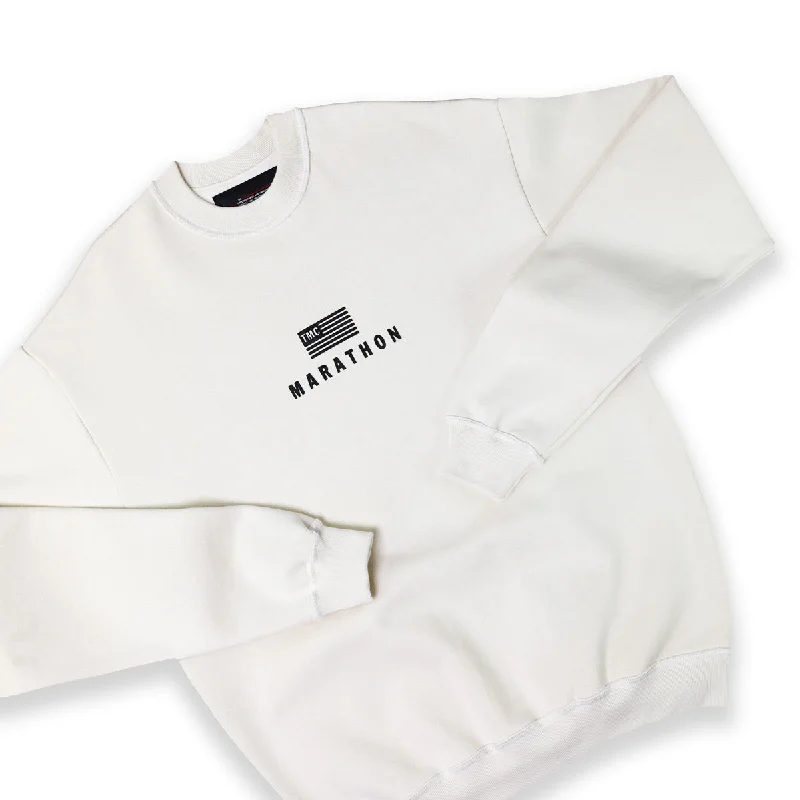 Marathon Modern Crewneck Sweatshirt - Cream/Black