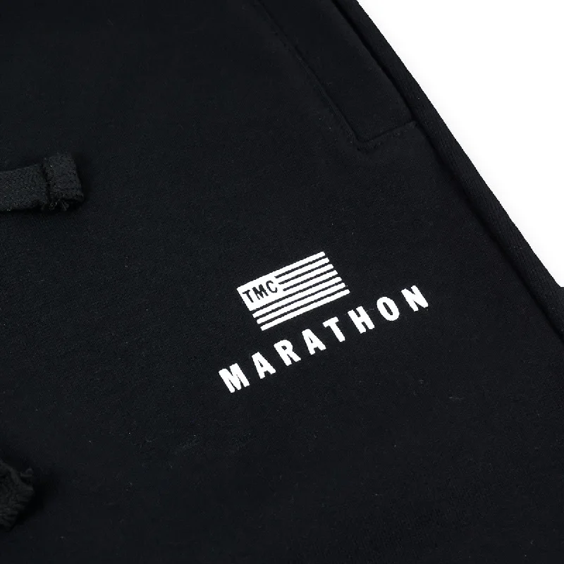 Marathon Modern Sweatpants - Black/White