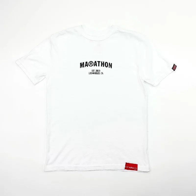 Marathon Registered Kid's T-Shirt - White/Black