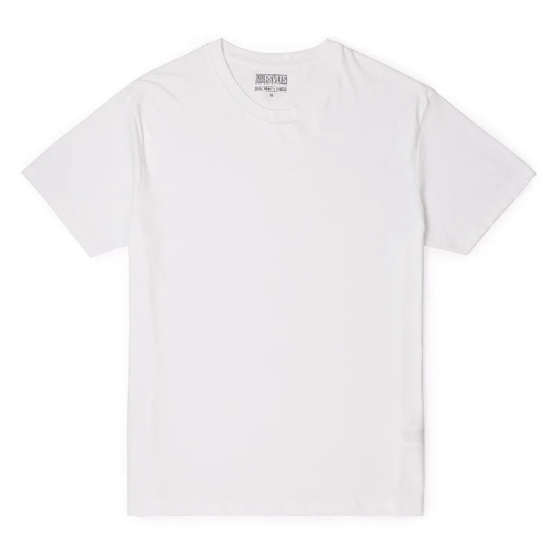 Solid White – Crewneck Tee