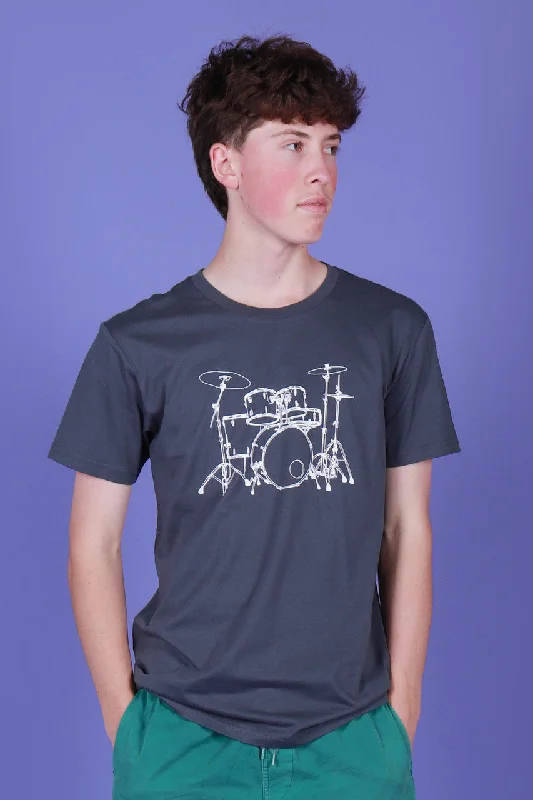 Drumkit Petrol Blue Tee