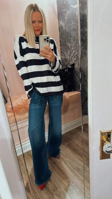 Thick Stripe Long Sleeve Tee