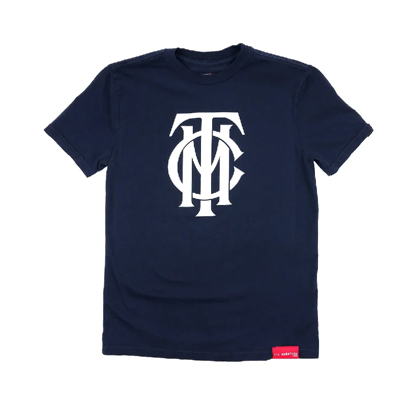 TMC Monogram Kid's T-Shirt - Navy/White